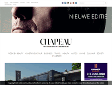 Tablet Screenshot of chapeaumagazine.com